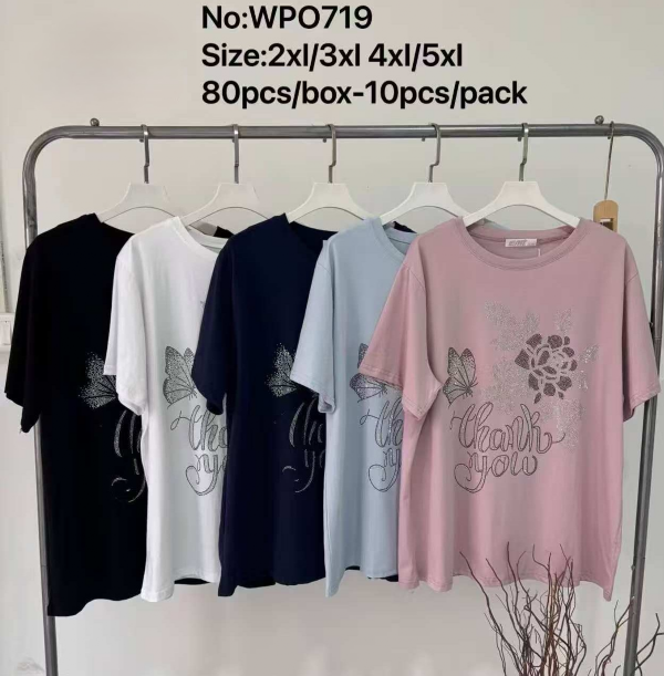 Bluzki damskie Roz 2XL-5XL, Mix Kolor Paczka 10 szt